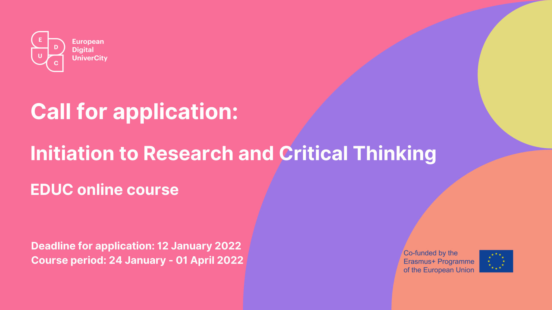 EDUC online course on Initiation to Research and Critical Thinking