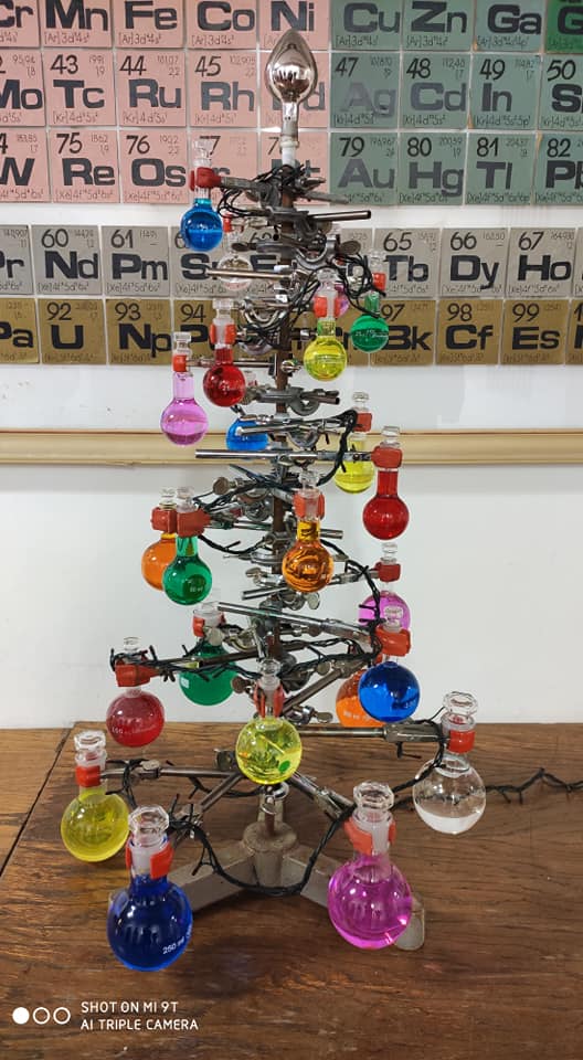 ChemisTree, created & photographed by the Institute of Chemistry, Faculty of Sciences.
