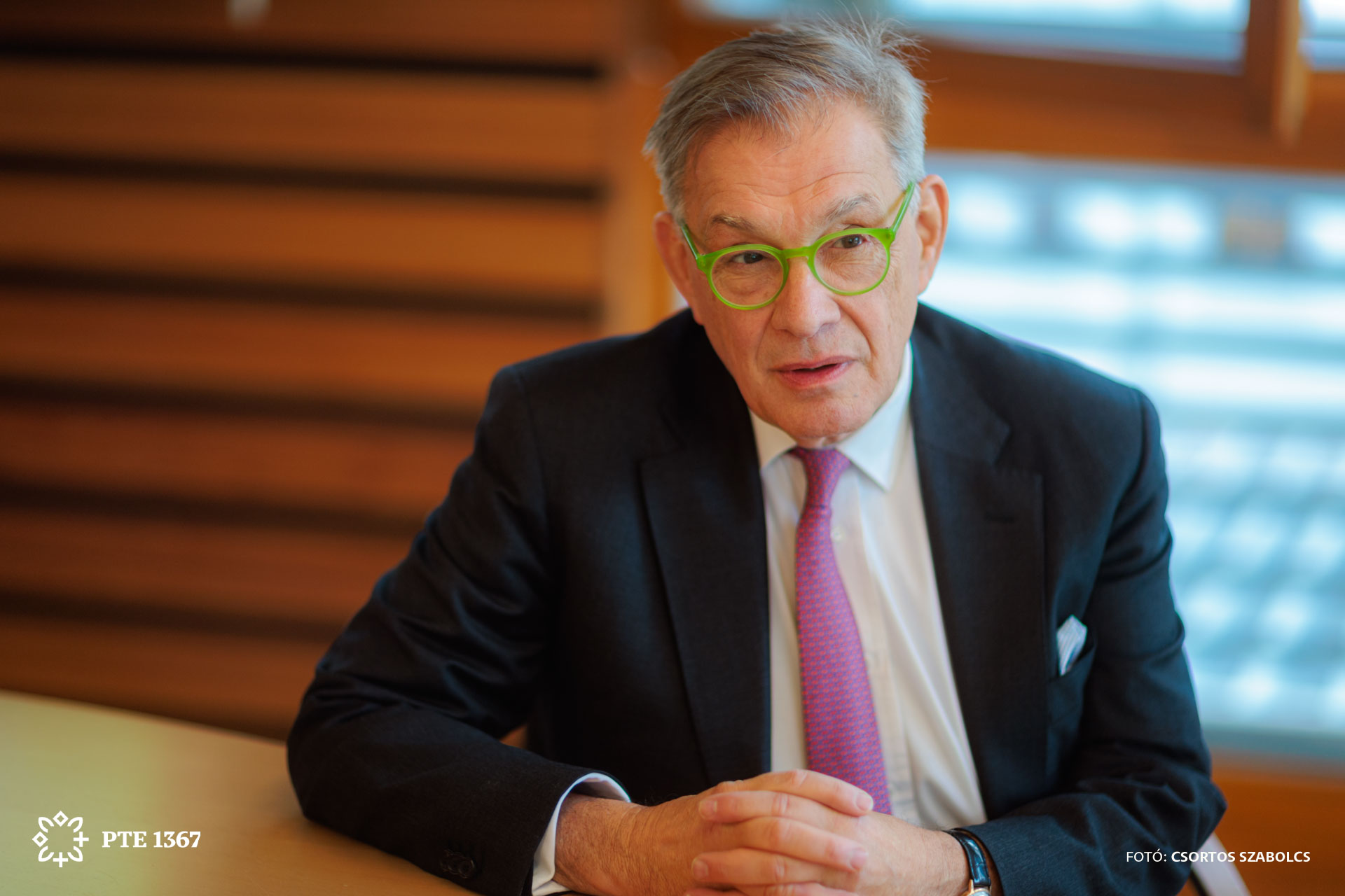Prof. Schweigert during the interview