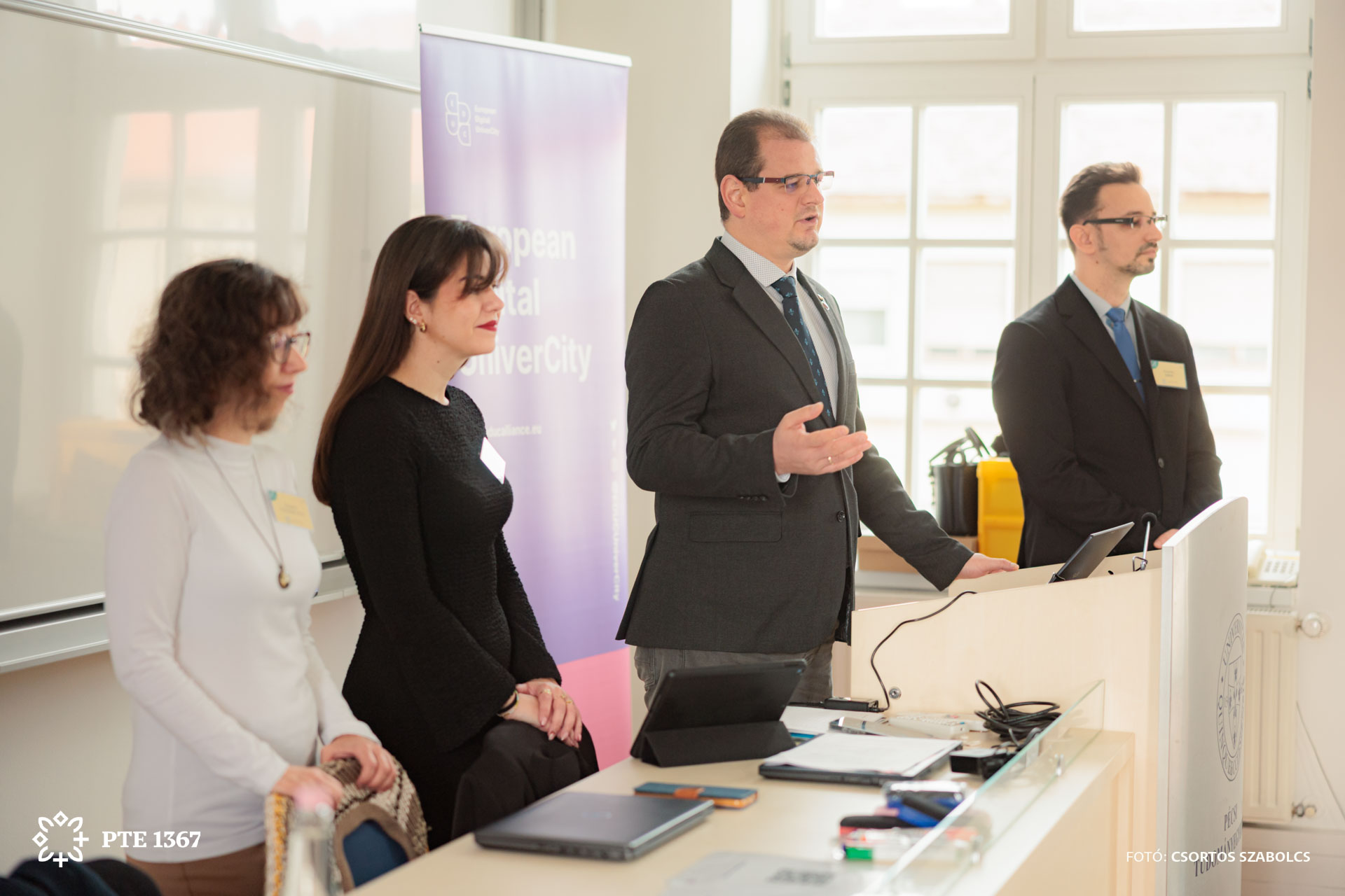 Dr. Norbert Sipons opens the staff week