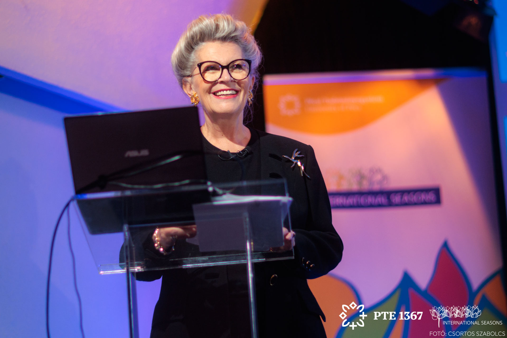 Ambassador Bogyay during the presentation in the evening