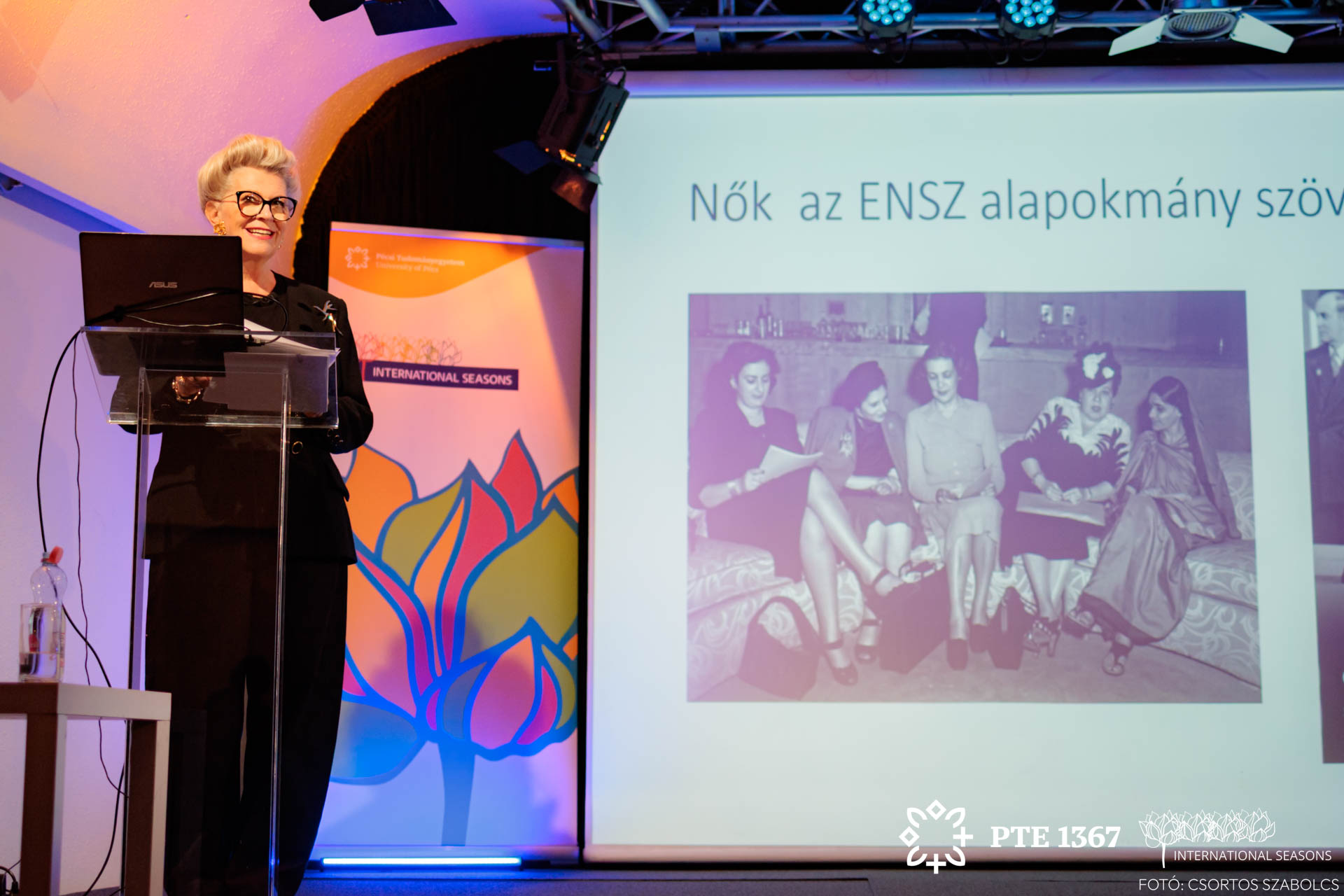 Ambassador Bogyay during the presentation