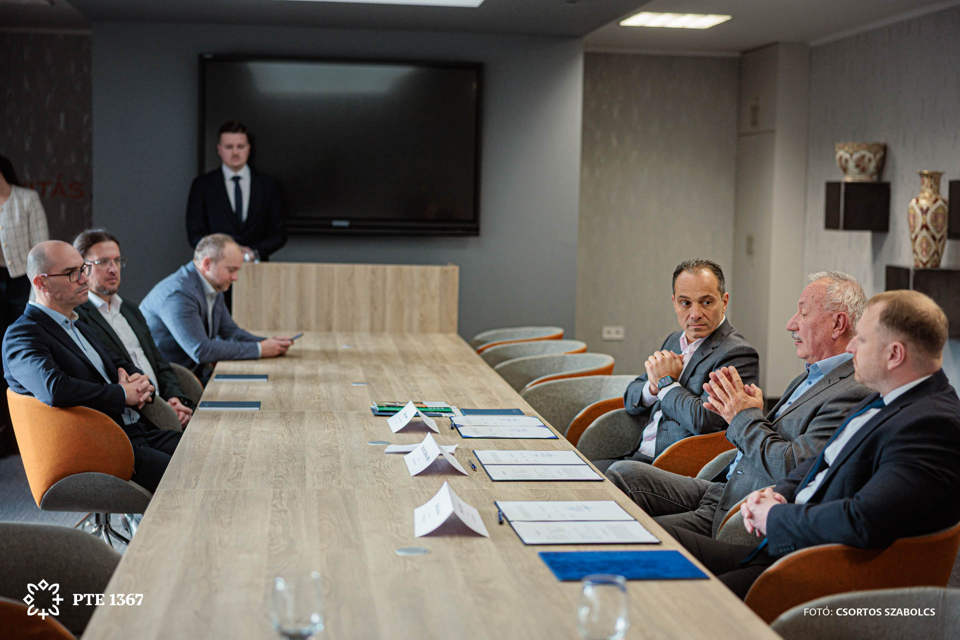 At the table during the intersystems cooperation signing