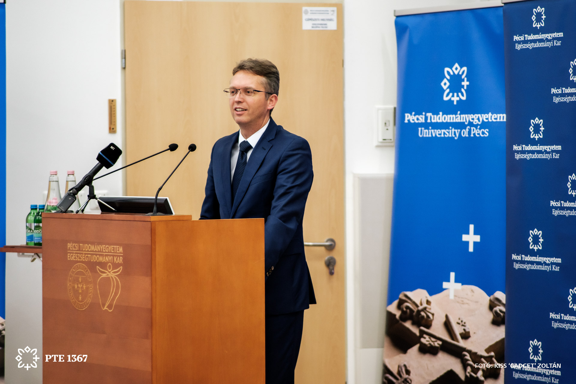 Balázs Hankó at the singing of the agreement between the Barcelona Innovation Hub and the PTE