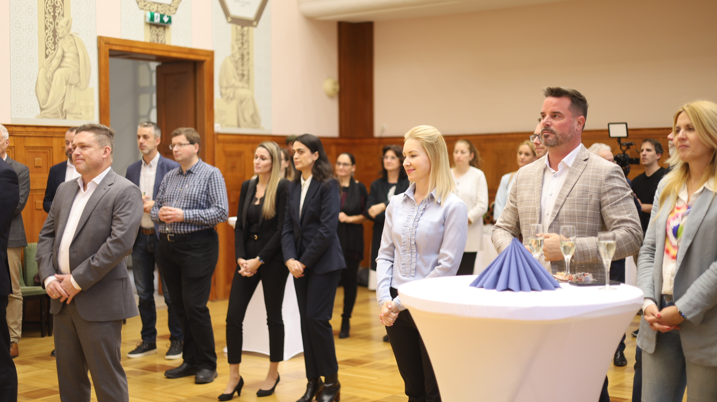 Gathered guests at the inauguration of the Prohuman Department