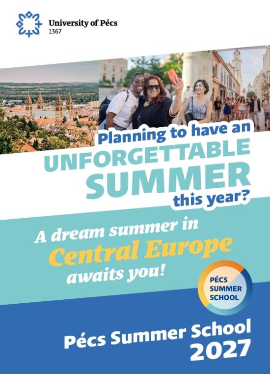 University of Pécs Summer School Brochure 2027